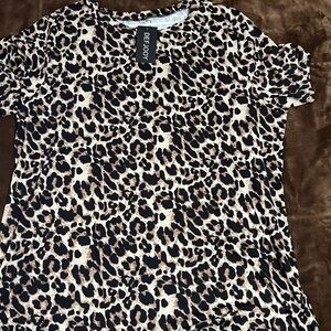 Cheetah print shirt, plus size 20w. New with tags